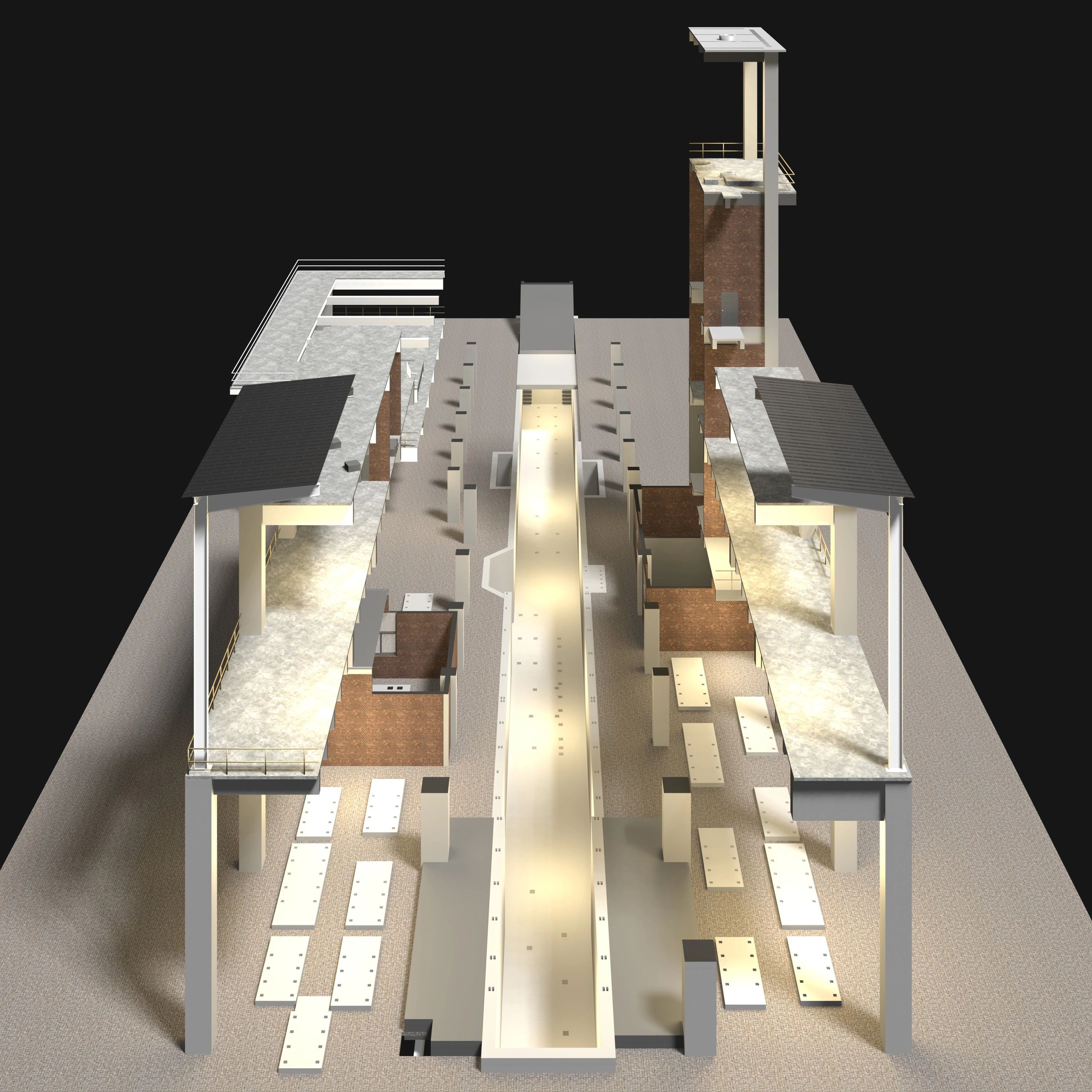 3D architectural building rendering
